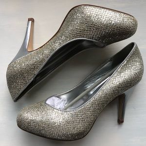 ALDO Silver/Gold Closed-Toe Pumps